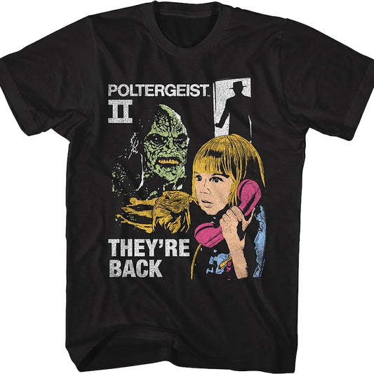 They're Back Collage Poltergeist II T-Shirt