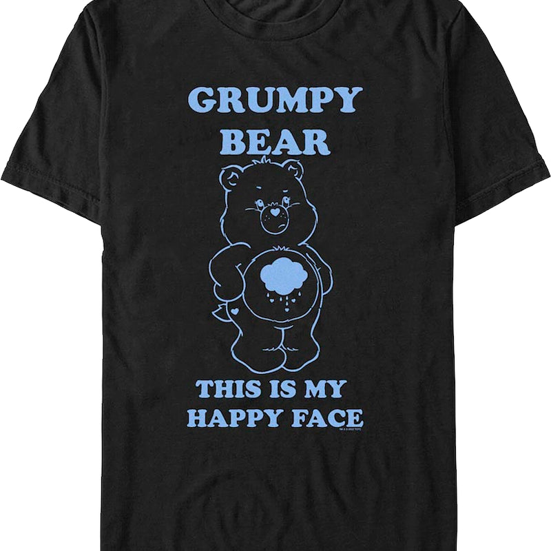 This Is My Happy Face Care Bears T-Shirt