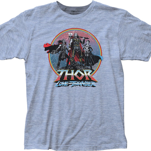 Thor: Love And Thunder Lightning Circle Marvel Comics T-Shirt