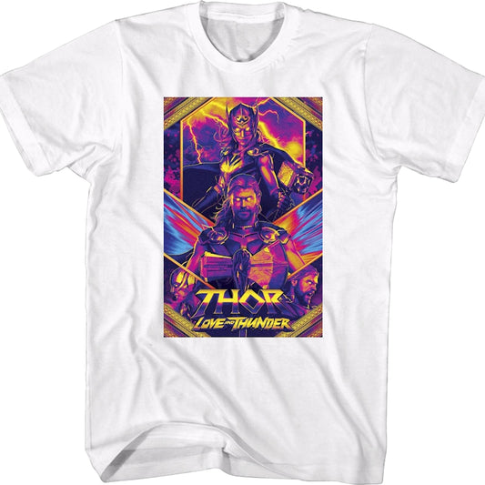 Thor Love And Thunder Poster Marvel Comics T-Shirt