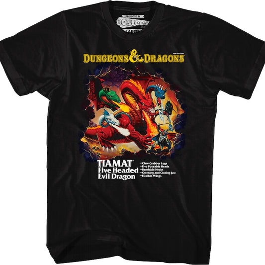 Tiamat Box Art Dungeons & Dragons T-Shirt