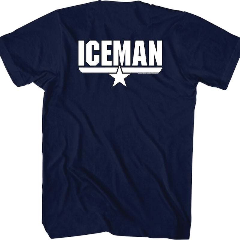 Top Gun Iceman Name T-Shirt