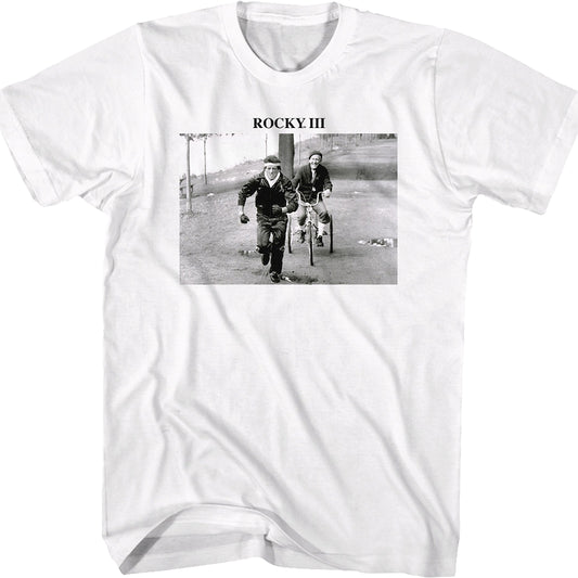 Training Black And White Photo Rocky III T-Shirt