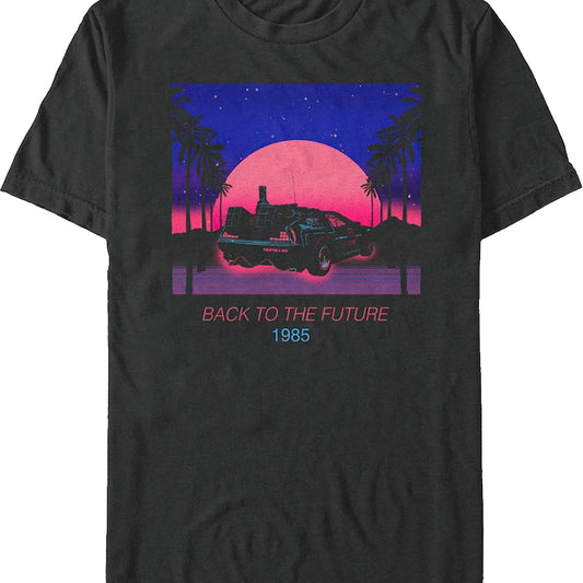 Tropical Neon Back To The Future T-Shirt T-Shirt