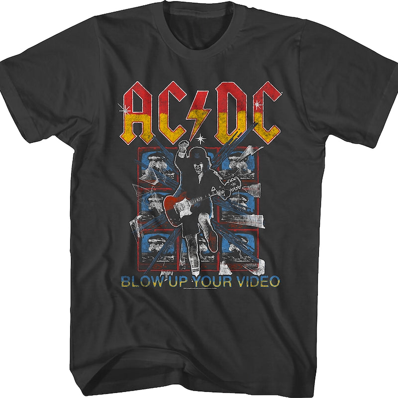 TV Screens Blow Up Your Video ACDC Shirt