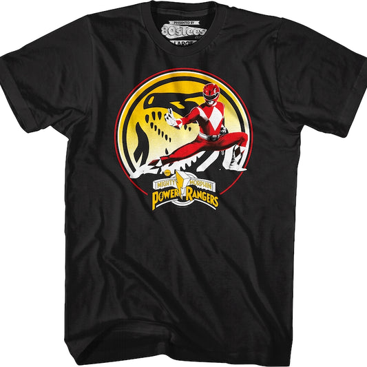 Tyrannosaurus Power Coin Mighty Morphin Power Rangers T-Shirt