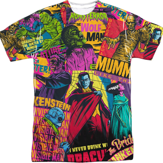 Universal Monster Mash Front & Back T-Shirt