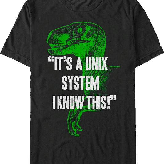 Unix System Jurassic Park T-Shirt