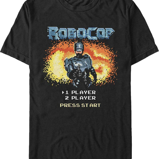 Video Game Start Screen Robocop T-Shirt