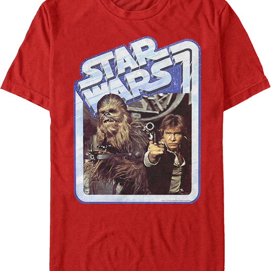 Vintage Chewbacca and Han Solo Star Wars T-Shirt