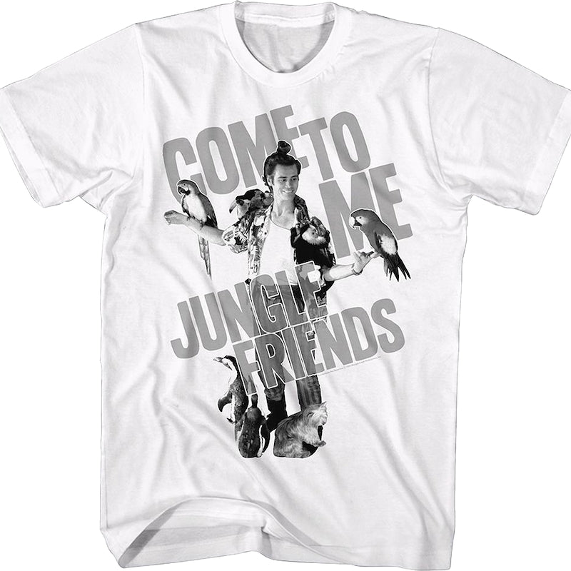 Vintage Come To Me Jungle Friends Ace Ventura T-Shirt