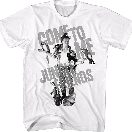 Vintage Come To Me Jungle Friends Ace Ventura T-Shirt
