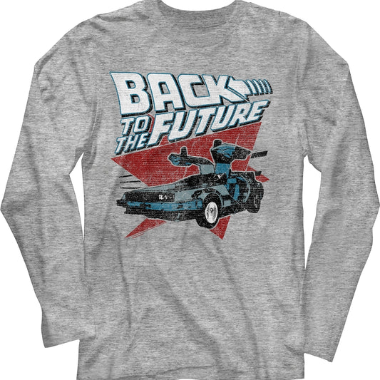 Vintage DeLorean Back To The Future Long Sleeve Shirt