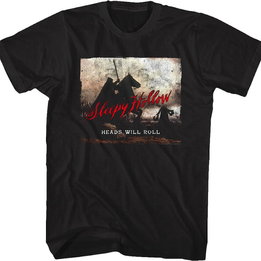 Vintage Heads Will Roll Poster Sleepy Hollow T-Shirt