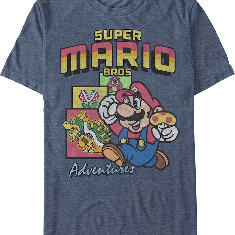 Vintage Super Mario Bros. Adventures Nintendo T-Shirt