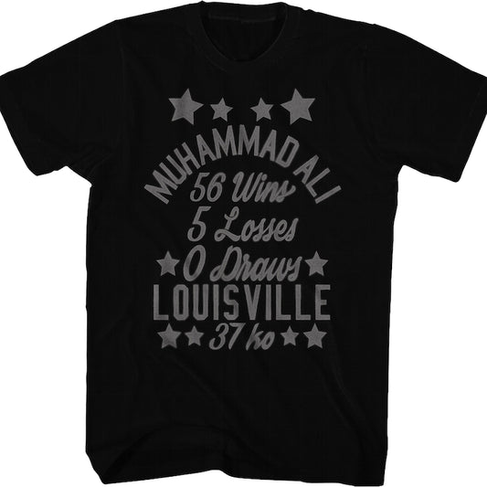 Vintage Wins And Losses Muhammad Ali T-Shirt