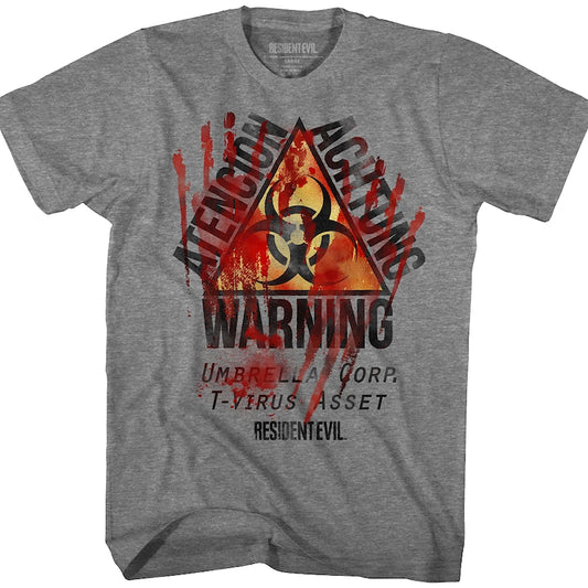 Warning Resident Evil T-Shirt