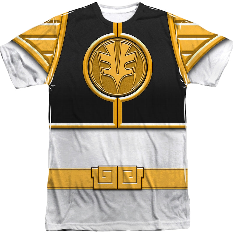 White Ranger Sublimation Costume Shirt