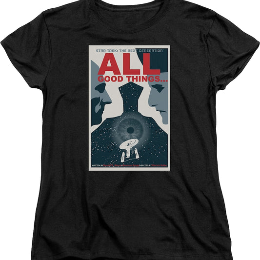 Womens All Good Things Star Trek The Next Generation Shirt