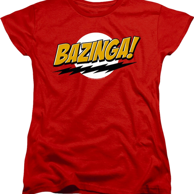 Womens Bazinga Big Bang Theory Shirt