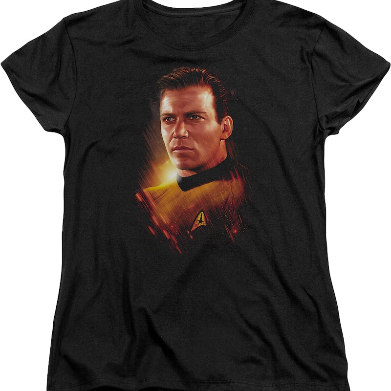 Womens Captain James T. Kirk Star Trek Shirt