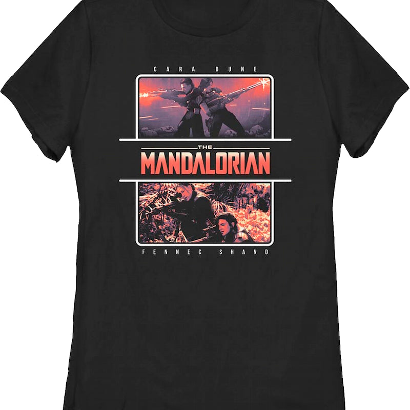 Womens Cara Dune And Fennec Shand The Mandalorian Star Wars Shirt