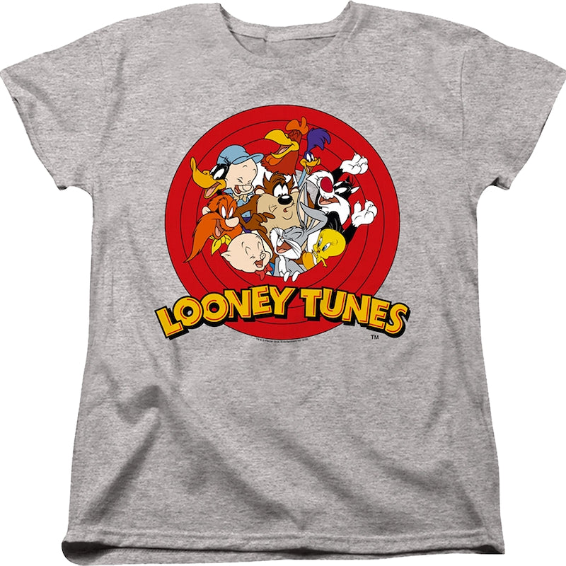 Womens Cast And Logo Looney Tunes Shirt