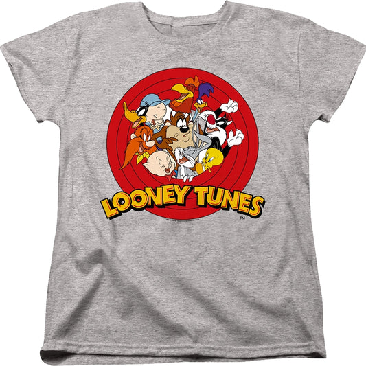 Womens Cast And Logo Looney Tunes Shirt