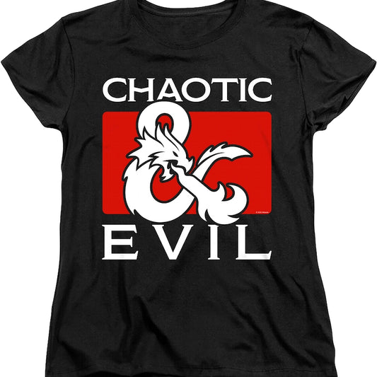 Womens Chaotic Evil Dungeons & Dragons Shirt