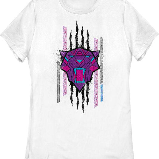 Womens Clawed Sketch Black Panther Wakanda Forever Marvel Comics Shirt
