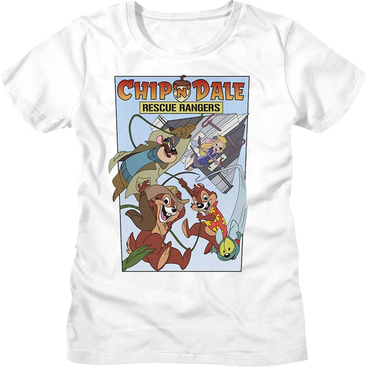 Womens Comic Book Cover Chip 'n Dale Rescue Rangers Shirt