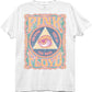 Womens Dark Side of the Moon All Seeing Eye Pink Floyd Shirt