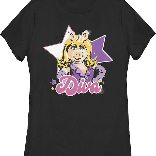 Womens Diva Miss Piggy Muppets Shirt