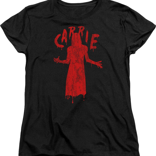 Womens Dripping Blood Carrie Shirt