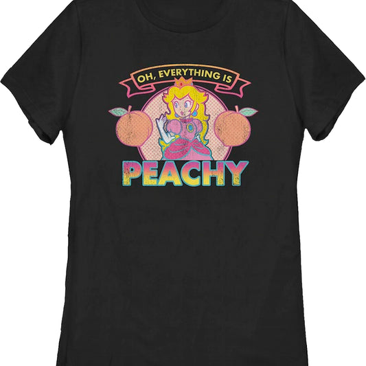 Womens Everything Is Peachy Super Mario Bros. Shirt