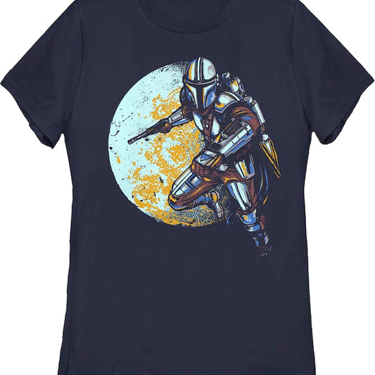 Womens Full Moon The Mandalorian Star Wars Shirt