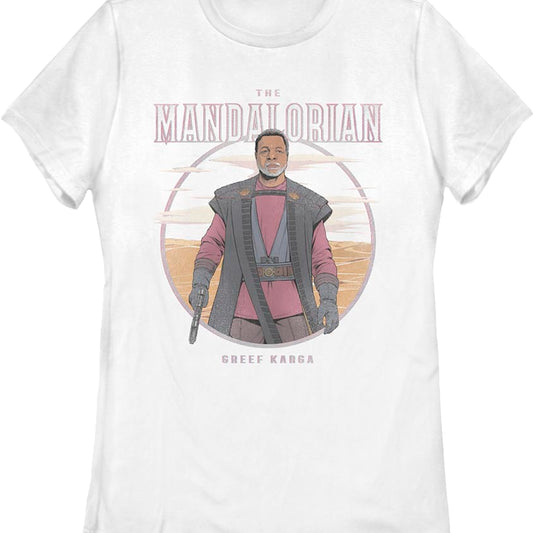 Womens Greef Karga Illustration The Mandalorian Star Wars Shirt