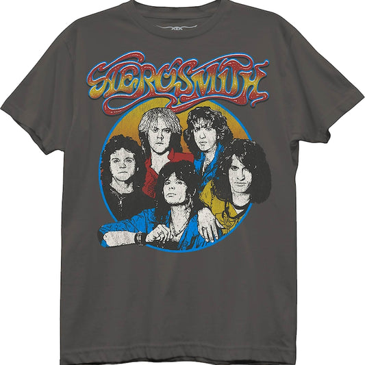 Womens Group Photo Aerosmith Shirt