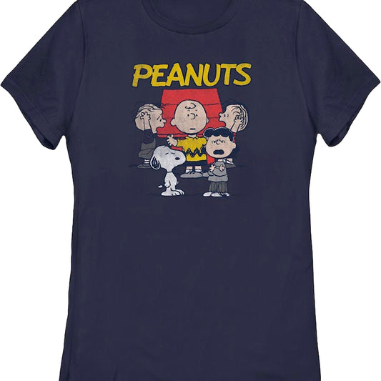 Womens Group Picture Peanuts Shirt