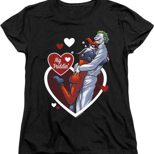 Womens Harley Quinn And The Joker My Puddin' DC Comics Shirt