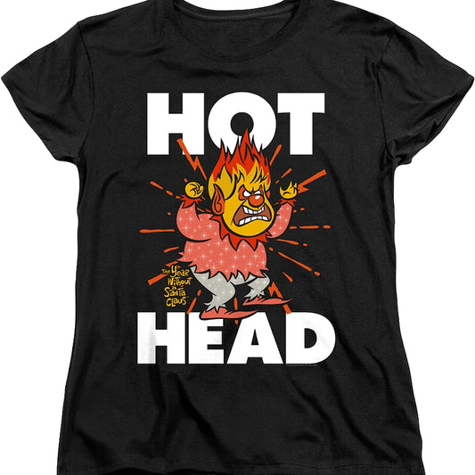 Womens Heat Miser Hot Head The Year Without A Santa Claus Shirt