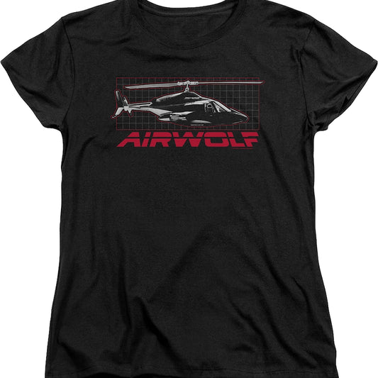 Womens Helicopter Airwolf Shirt