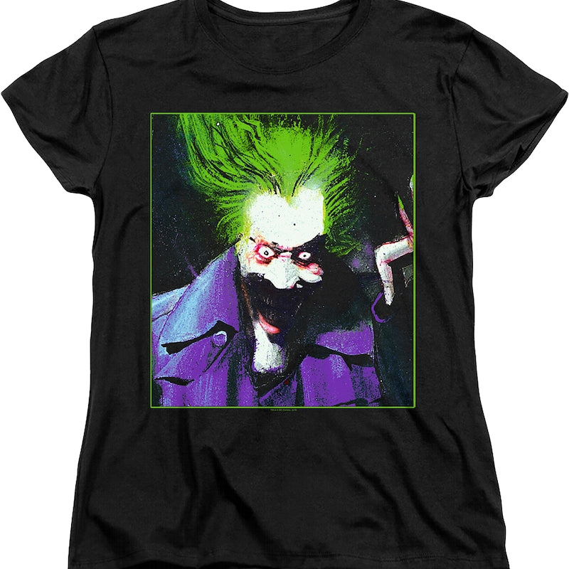 Womens Joker Painting DC Comics Shirt