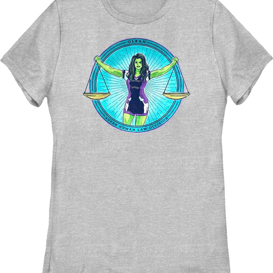 Womens Justice She-Hulk Marvel Comics Shirt