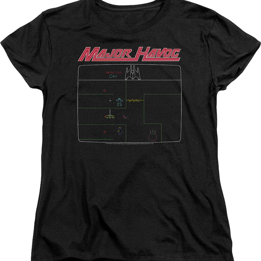 Womens Major Havoc Screen Atari Shirt