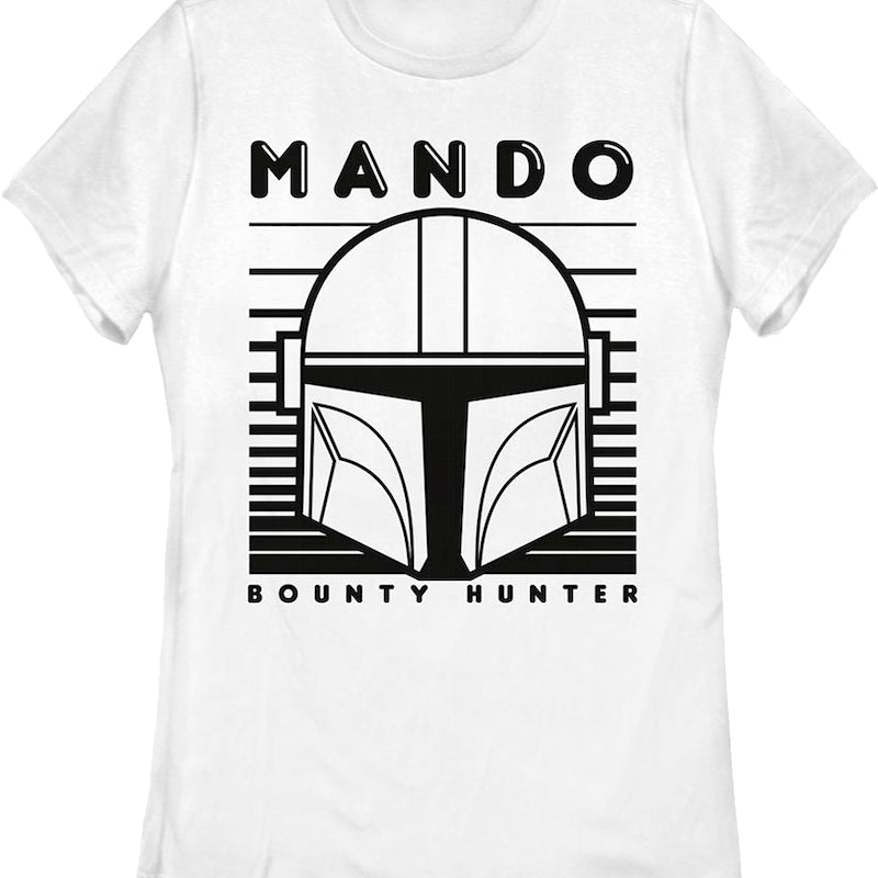 Womens Mando Helmet The Mandalorian Star Wars Shirt