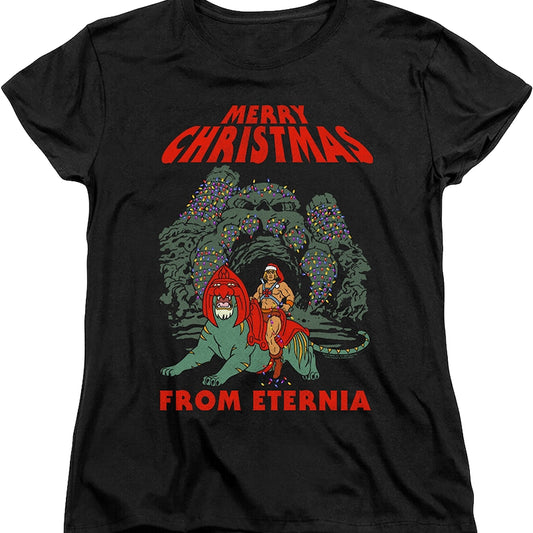 Womens Merry Christmas from Eternia Masters of the Universe Shirt