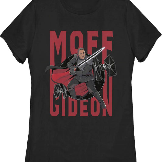 Womens Moff Gideon Action Pose The Mandalorian Star Wars Shirt