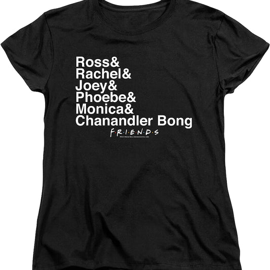 Womens Names Friends Shirt