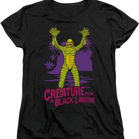 Womens Neon Creature From The Black Lagoon Shirt